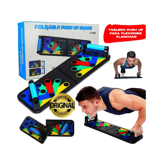 Tabla de Flexiones Plegable – Entrena todo tu cuerpo en casa💪