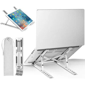 Soporte de Aluminio Ajustable para Laptop – Comodidad y mejor postura