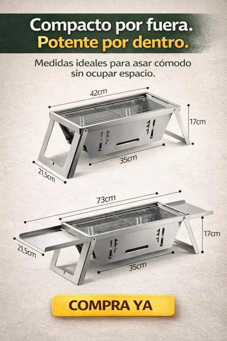 Asador portátil - Parrillero