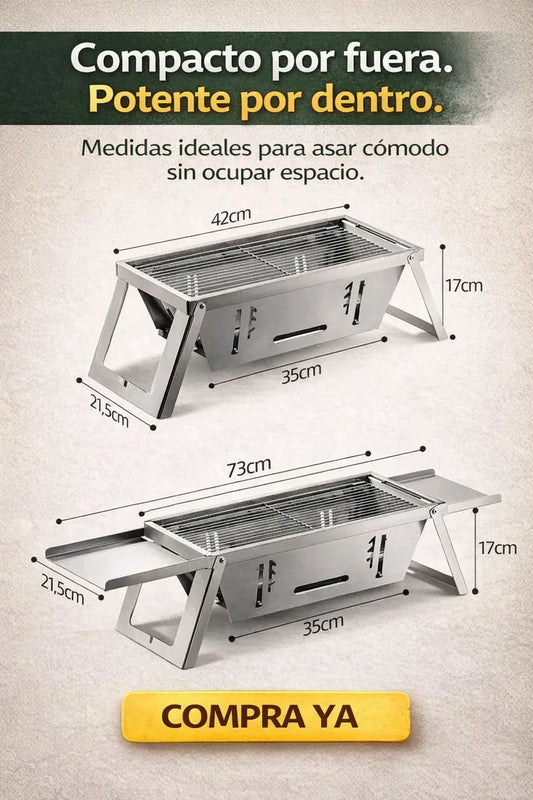 Asador portátil - Parrillero